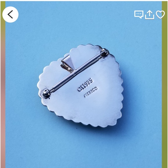 Beautiful sterling silver HEART - Picture 2 of 3